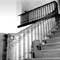 custom iron steel rail with hand forged scroll and twisted balusters